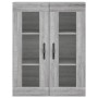 Mobile a Parete Grigio Sonoma 69,5x34x90 cm Legno Multistrato