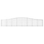 Cesti Gabbioni ad Arco 15 pz 400x50x60/80 cm Ferro Zincato