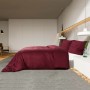 Set Copripiumino Bordeaux 140x200 cm in Microfibra Leggera