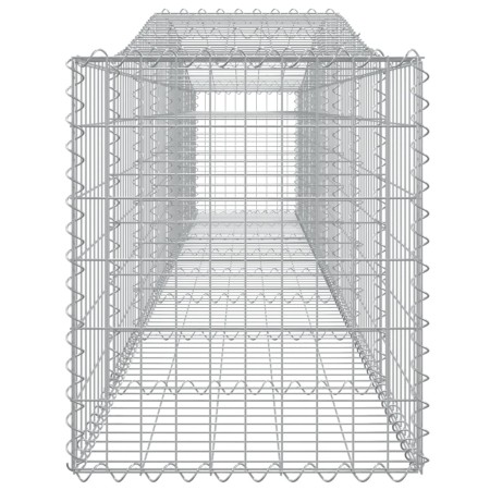 Cesti Gabbioni ad Arco 15 pz 400x50x60/80 cm Ferro Zincato