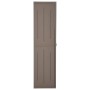 Armadio da Giardino Marrone 65x45x172 cm in PP Aspetto Legno