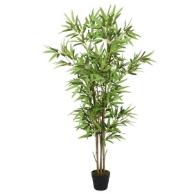 Albero Bambù Artificiale 828 Foglie 150 cm Verde