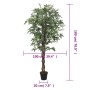 Acero Artificiale 672 Foglie 180 cm Verde