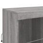 Credenza con Luci LED Grigio Sonoma 283x37x100 cm