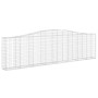 Cesti Gabbioni ad Arco 15 pz 400x30x100/120 cm Ferro Zincato