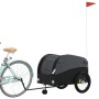 Rimorchio da Bici Nero 45 kg in Ferro