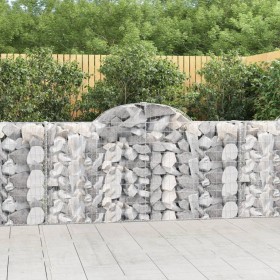 Cesti Gabbioni ad Arco 11 pz 200x30x100/120 cm Ferro Zincato