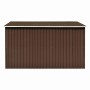 Casetta da Giardino 257x298x178 cm in Metallo Marrone