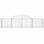 Cesti Gabbioni ad Arco 15 pz 200x30x40/60 cm Ferro Zincato