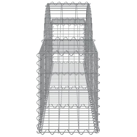 Cesti Gabbioni ad Arco 10 pz 200x30x40/60 cm Ferro Zincato