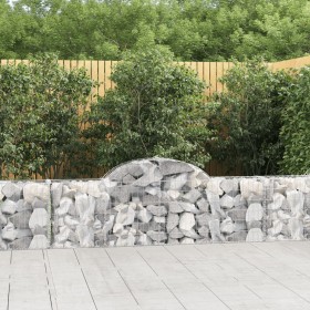 Cesti Gabbioni ad Arco 15 pz 200x30x60/80 cm Ferro Zincato