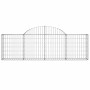 Cesti Gabbioni ad Arco 15 pz 200x30x60/80 cm Ferro Zincato