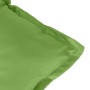 Cuscini Sedia Schiena Bassa 4 pz Verde Mélange 100x50x7 Tessuto