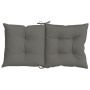 Cuscini Sedia Schiena Bassa 4 pz Grigio Mélange 100x50x7 cm