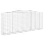 Cesti Gabbioni ad Arco 8 pz 400x50x160/180 cm Ferro Zincato