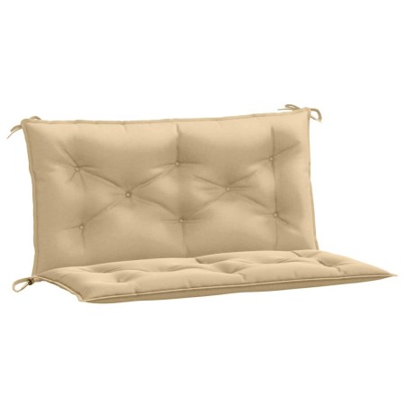 Cuscini Panca Giardino 2pz Beige Mélange 100x50x7cm Tessuto