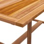 Set Pranzo da Giardino 9pz Legno Massello di Acacia e Textilene