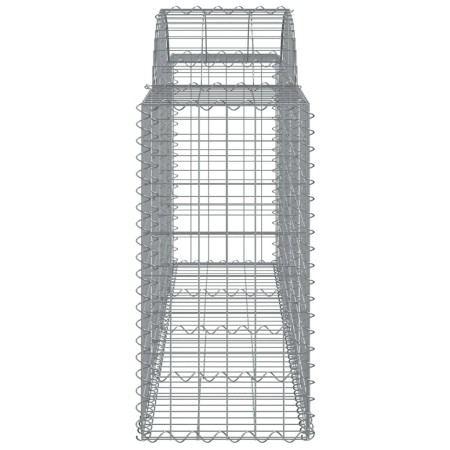 Cesti Gabbioni ad Arco 8 pz 200x50x80/100 cm Ferro Zincato