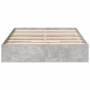 Giroletto Cassetti Grigio Cemento 140x190 cm Legno Multistrato