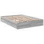 Giroletto Cassetti Grigio Sonoma 135x190 cm Legno Multistrato