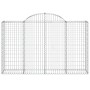Cesti Gabbioni ad Arco 6 pz 200x50x120/140 cm Ferro Zincato