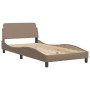 Letto con Materasso Cappuccino 100x200cm Similpelle