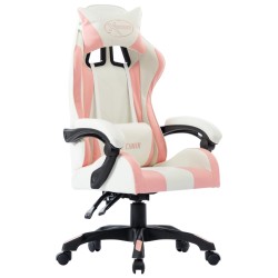 Sedia da Gaming Rosa in Similpelle