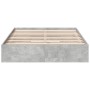 Giroletto Cassetti Grigio Cemento 140x200 cm Legno Multistrato