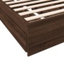 Giroletto Cassetti Rovere Marrone 90x190 cm Legno Multistrato