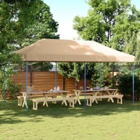 Tenda da Festa Pieghevole Pop-Up Beige 580x292x315 cm