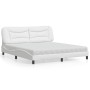 Letto con Materasso Bianco 180x200 cm in Similpelle