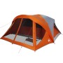 Tenda Familiare Cabina 6 Persone Grigia Arancione Impermeabile