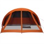 Tenda Familiare Cabina 6 Persone Grigia Arancione Impermeabile