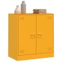 Credenza Giallo Senape 67x39x73 cm in Acciaio