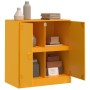 Credenza Giallo Senape 67x39x73 cm in Acciaio