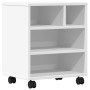 Supporto per Stampante con Ruote Bianco 41x32x48 cm