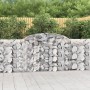 Cesti Gabbioni ad Arco 12 pz 300x30x100/120 cm Ferro Zincato