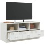 Mobile Porta TV Bianco 99x39x44 cm in Acciaio