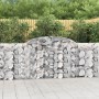 Cesti Gabbioni ad Arco 8 pz 300x30x100/120 cm Ferro Zincato