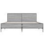 Giroletto Grigio Sonoma 140x190 cm in Legno Multistrato Metallo