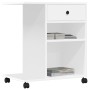 Supporto per Stampante con Ruote Bianco 60x40x68,5 cm