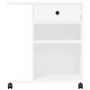 Supporto per Stampante con Ruote Bianco 60x40x68,5 cm