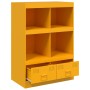 Credenza Giallo Senape 67x39x95 cm in Acciaio