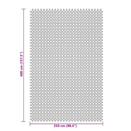 Tappeto da Campeggio Verde 4x2,5 m