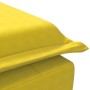 Chaise Longue Massaggi con Cuscino a Rullo Giallo in Velluto