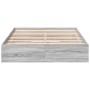 Giroletto Cassetti Grigio Sonoma 120x200 cm Legno Multistrato