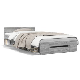 Giroletto Cassetto Grigio Sonoma 75x190 cm Legno Multistrato