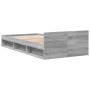 Giroletto Cassetto Grigio Sonoma 90x200 cm Legno Multistrato