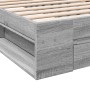 Giroletto Cassetto Grigio Sonoma 90x200 cm Legno Multistrato