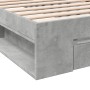 Giroletto Cassetto Grigio Cemento 90x190 cm Legno Multistrato